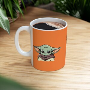 Star Wars Inspired Grogu 11oz or 15oz Ceramic Coffee Mug (Cresta) image 11