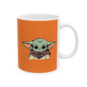 Star Wars Inspired Grogu 11oz or 15oz Ceramic Coffee Mug (Cresta) image 6