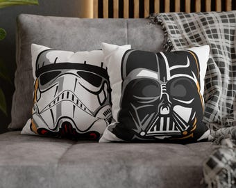 Star Wars Darth Vader and Stormtrooper 2-Sided Pillowcase, Various Sizes (White)