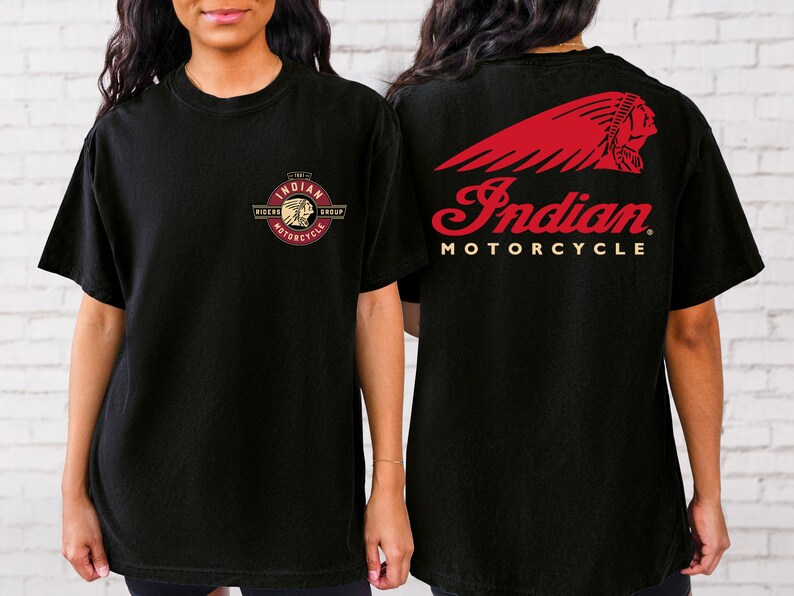 Indian Motorcycle Shirt,indian Motorcycle Front and Back Shirt,riders ...