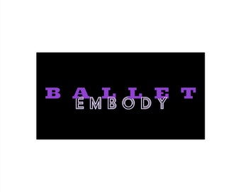 Pegatina para parachoques con logotipo de Ballet Embody