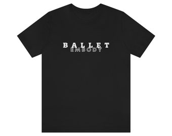 Camiseta de manga corta de punto con logo Ballet Embody