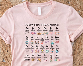 Coping Skill Alphabet Shirt, Occupational Therapy Alphabet Shirt, School Counselor Shirt, OT Shirt, Therapist Shirt, Psychologist Shirt