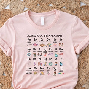 Coping Skill Alphabet Shirt, Occupational Therapy Alphabet Shirt, School Counselor Shirt, OT Shirt, Therapist Shirt, Psychologist Shirt