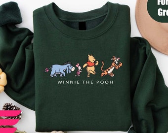 Winnie The Pooh And Friends Sweatshirt, Pooh Bear Sweatshirt, Family Sweatshirt, Winnie The Pooh Shirt, Tiger Sweatshirt, Piglet hoodie