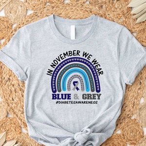 Diabetes Support Shirt, Diabetes Awareness Shirt, Diabetes Gift, Support Squad Shirt, Blue Ribbon Shirt, Type 1 2 Diabetes Support Shirt