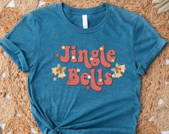 Jingle Bells T-Shirt, Xmas Gifts Shirt, Gift For Her, Christmas Shirt, New Year Shirt, Girl T-Shirt, Xmas Party Tee, Jingle Bells Tee