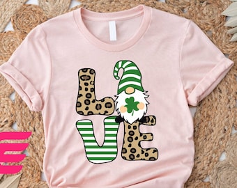 Love St Patricks Day Shirt,Gnome St Patricks Day Shirt,Love Gnome Shirt,Shamrock Shirt,St Pattys Day Shirt,Irish Shirt,Gnome Shirt,LoveShirt