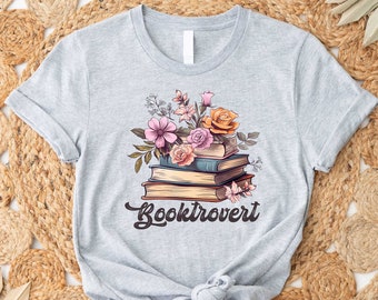 Booktrovert Shirt, Banned Books T-shirt, Book shirt, Cute Book Lover Shirt, Book lover Tee, Librarian Shirt, Librarian Teacher Bookish Shirt