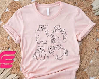 Cute Polar Bears Shirt, Save  Polar Bears Sweatshirt, Animal Lover Shirt, Winter Sweatshirt, Polar Bear Day Shirt, Climate Change Awareness