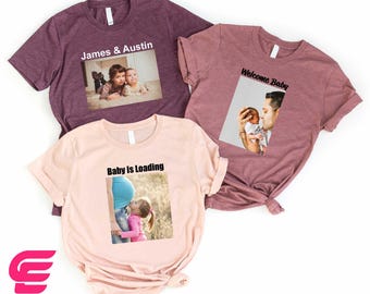 Custom Photo Shirt, Personalized Photo Shirt, Custom Family Picture Shirt, Custom Text T-Shirt Graphic, Family Custom Photo, Custom Saying