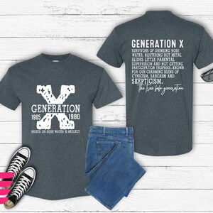 Generation X Shirt, Gen X Shirt, Rasied On Hose Water And Neglect Shirt, FAFO Generation Shirt, Back And Front Shirt, Generation X T-shirt image 3