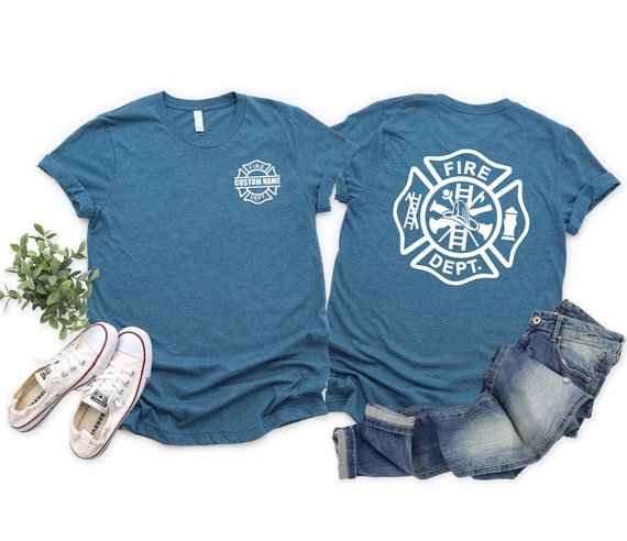 Fire Department Shirt, Firefighter T-shirt, Fireman Tee, Gift For Fireman, Fire Dept. Logo Shirt, Fire Fighter Gift, First Responder Shirt