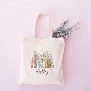 Library Tote Bag, Books Tote Bag, Custom Bookish Bag, Book Lovers Gifts, Reader Tote Bag, Librarian Gifts, Library Book Bag, English Teacher Bild 2