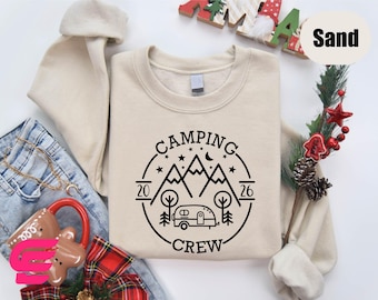 Camping Crew 2026 Shirt, Camping Shirt, Camp Lover Shirt, Group Camp Shirt, Family Matching, Adventure Shirt, Nature Shirt, Gift for Friends