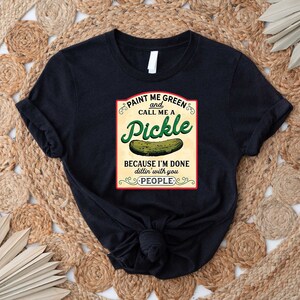 Canned Pickles T-shirt, Canning Season Shirt, Pickle Jar Shirt, Pickle Lovers Shirt, Canned Pickles Shirt, Homemade Pickles, Bild 2