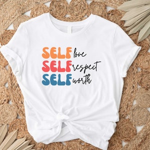 Self Care Shirt, Self Love Shirt, Self Respect Shirt, Motivational Shirt, Anxiety Shirt, Therapist Shirt, Psychologist Tee, Shirt Bild 4