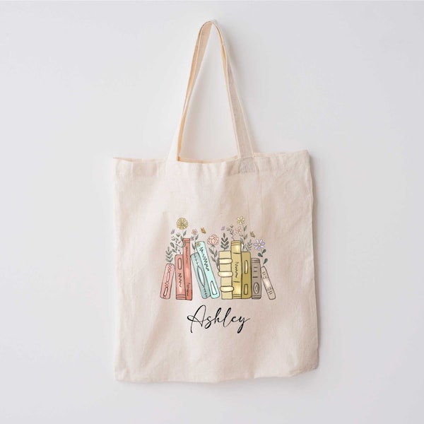 Library Tote Bag, Books Tote Bag, Custom Bookish Bag, Book Lovers Gifts, Reader Tote Bag, Librarian Gifts, Library Book Bag, English Teacher