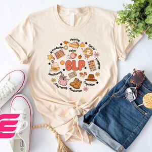 Slp Fall Shirt, Autumn Shirt, Speech Therapy Shirt, Speech Therapist Autumn Shirt, Fall Shirt, SLP Shirt, Fall Vibes Shirt, Therapist Gift image 1