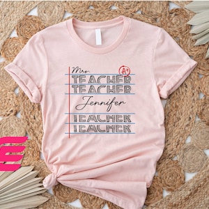 Custom Teacher Shirt, Mr Teacher Shirt, Mrs Teacher Shirt, Teacher Life Shirt, Back To School Shirt, Funny Teacher Shirt, Teacher Gift