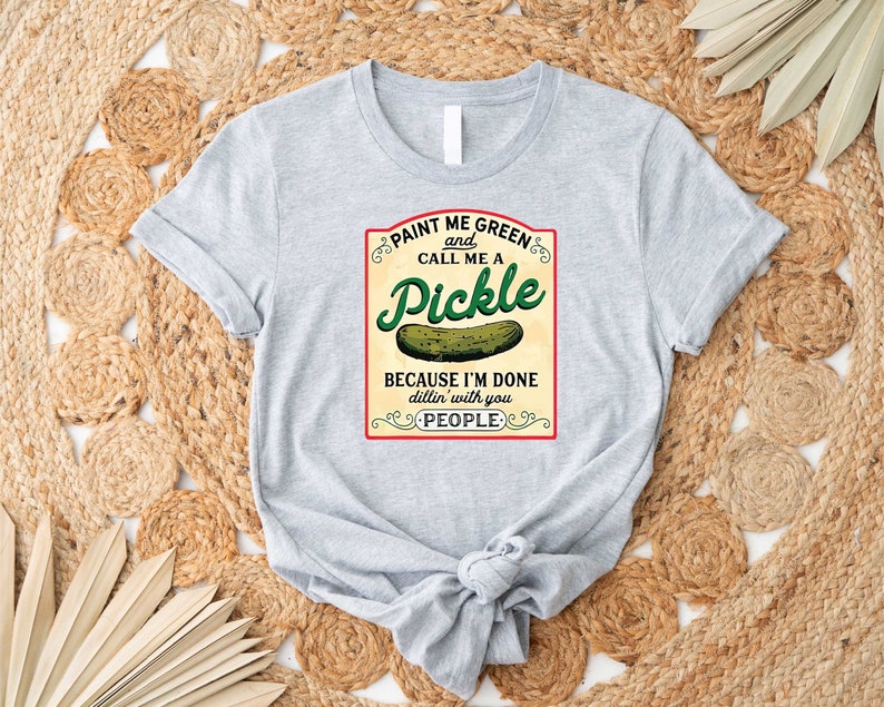 Canned Pickles T-shirt, Canning Season Shirt, Pickle Jar Shirt, Pickle Lovers Shirt, Canned Pickles Shirt, Homemade Pickles, Bild 4