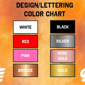 a picture of a color chart with different colors