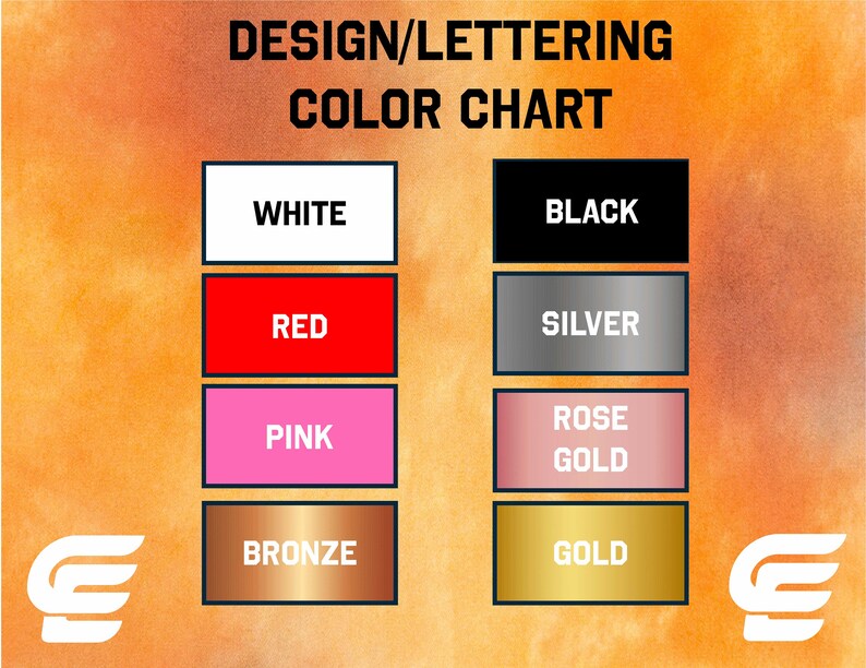 a picture of a color chart with different colors