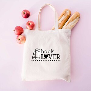 Book Lover Tote Bag, Book Tote Bag, Canvas Tote bag, Tarot Tote bag, Reader Tote bag, Book lover Tote bag, Bookish Bag, Book bag, Bookish image 1