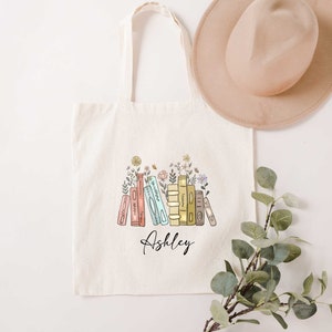 Library Tote Bag, Books Tote Bag, Custom Bookish Bag, Book Lovers Gifts, Reader Tote Bag, Librarian Gifts, Library Book Bag, English Teacher Bild 4