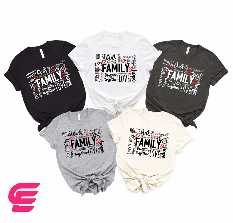 Family Shirts,Family Matching Shirt,Family Love Shirt,Family Reunion Shirt,Family Love Shirt,Family Gifts,Family Vacation Shirt,Gift Fer Her image 1