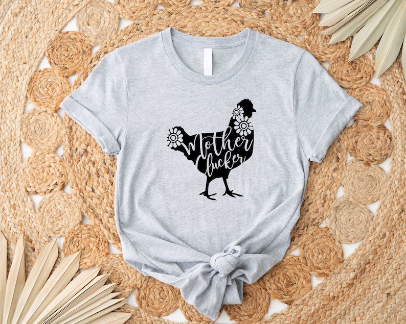Mother Clucker Shirt, Funny Chicken Tee, Novelty Farmer Tee, Poultry Farm, Animal Shirt, Funny T Shirt for Mom, Gift for Mom cowgirl image 2