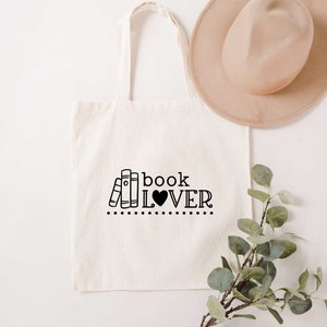 Book Lover Tote Bag, Book Tote Bag, Canvas Tote bag, Tarot Tote bag, Reader Tote bag, Book lover Tote bag, Bookish Bag, Book bag, Bookish image 3