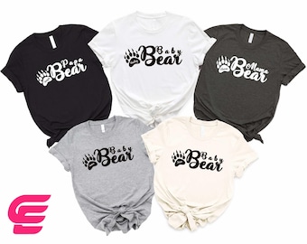 Family Bear Shirt, Custom Family Shirt, Custom Mama Bear Shirt, Mama Bear Shirt, Baby Bear Shirt, Papa Bear Shirt,Family Matching,Bear Shirt