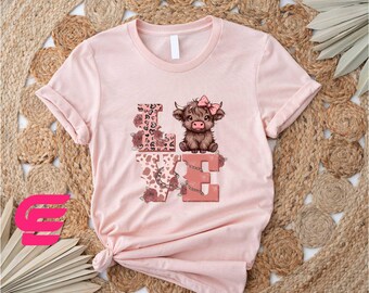 Valentines Cow Shirt,Valentines Day Shirt,Highland Cow Sweatshirt,Love Shirt,Highland Cow Valentine Shirt,Cow Lover Shirt,Cute Valentine Tee