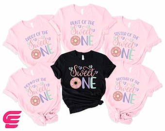 Sweet One Donut Family Birthday Shirt, Famiy Birthday Shirt,Donut Family Birthday Shirt,Kids Birthday Shirt,1st Birthday Shirt,Birthday Gift