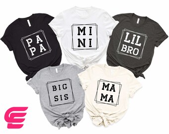 Family Shirts, Family Matching Shirt, Mama Shirt, Dada Shirt, Mini Shirt, Mommy And Me Shirt,Dad And Me Shirt,Family Love Shirt,Family Gifts
