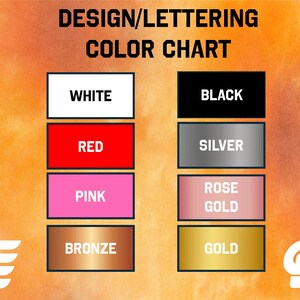 a picture of a color chart with different colors