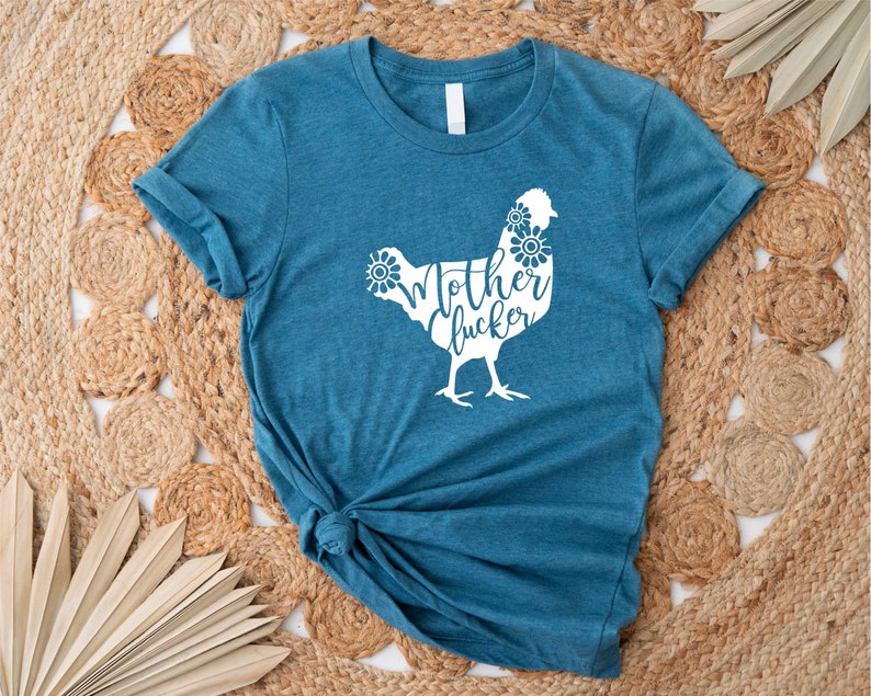Mother Clucker Shirt, Funny Chicken Tee, Novelty Farmer Tee, Poultry Farm, Animal Shirt, Funny T Shirt for Mom, Gift for Mom cowgirl image 4