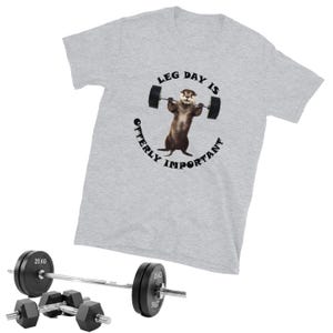 Camiseta divertida de Nutria para levantamiento de pesas, divertida y motivadora para entrenar en el gimnasio, regalo para entrenadores de pesas o fanáticos del fitness, tallas S-3XL