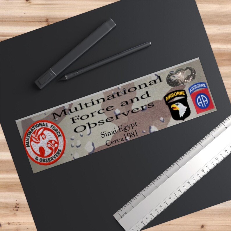 M F O Bumper Sticker Military Car Decal, International Peacekeeping ...