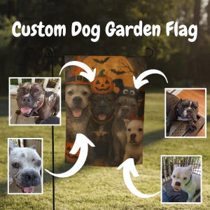 Dog Garden Flag Custom Holiday – Personalized Seasonal Outdoor Decor | Fall, Halloween, Christmas, Summer Flags