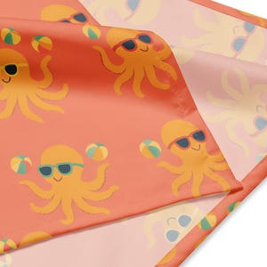 Sunglasses Octopus Dog Bandana – Beach Party Dog Scarf for Dogs & Puppies, Cool Summer Pet Bandana