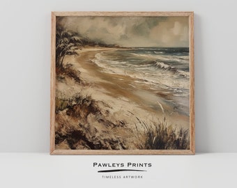 Strand, Ozean, Wellen, Wandkunst, Dekoration, Wanddeko, Digitaldrucke, abstrakte Kunst, Dekoration, Landschaftskunst, digitale Kunst, druckbare Kunst