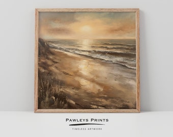 Strand, Ozean, Wellen, Dünen, Wandkunst, Dekoration, Wanddeko, Digitaldrucke, abstrakte Kunst, Dekoration, Landschaftskunst, digitale Kunst, druckbare Kunst