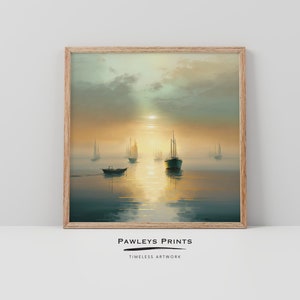 Boats, Ocean, Wall Art, Home Decor, Wall Decor, Digital Prints, Digital Downloads, Art, Art Prints, Printable Wall Art, Digital Art