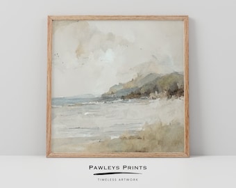 Beach, Ocean, Waves, Wall Art, Home Decor, Wall Decor, Digital Prints, Abstract Art, Decor, Landscape Art, Digital Art, Printable Art