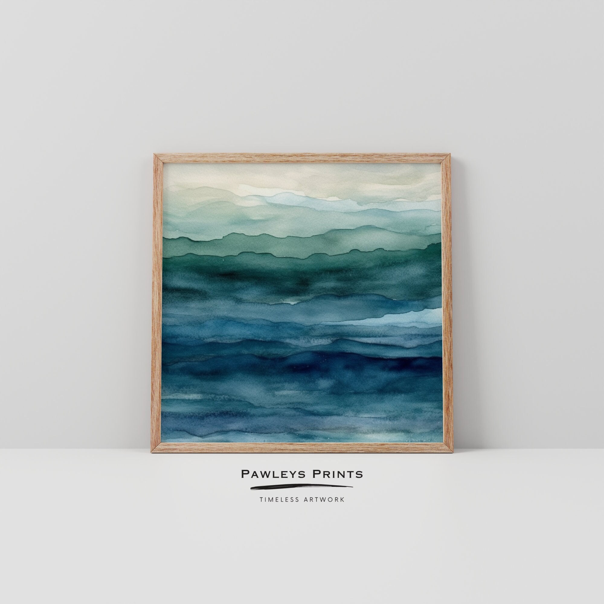 Abstract, Ocean, Waves, Wall Art, Home Decor, Wall Decor, Digital Prints, Abstract Art, Decor, Landscape Art, Digital Art, Printable Art