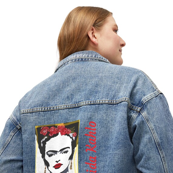 Women's Denim Jacket Frida Kahlo