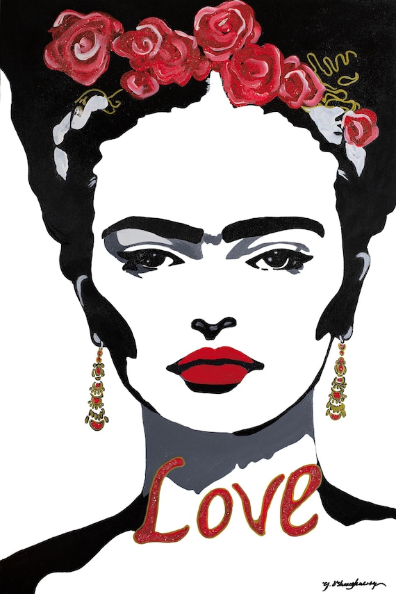 Frida Kahlo Love 12x15 Giclée Print
