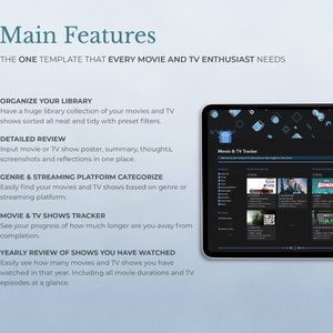 Movie TV Series Tracker Notion Template | Dark, Movie Tracker, Series ...